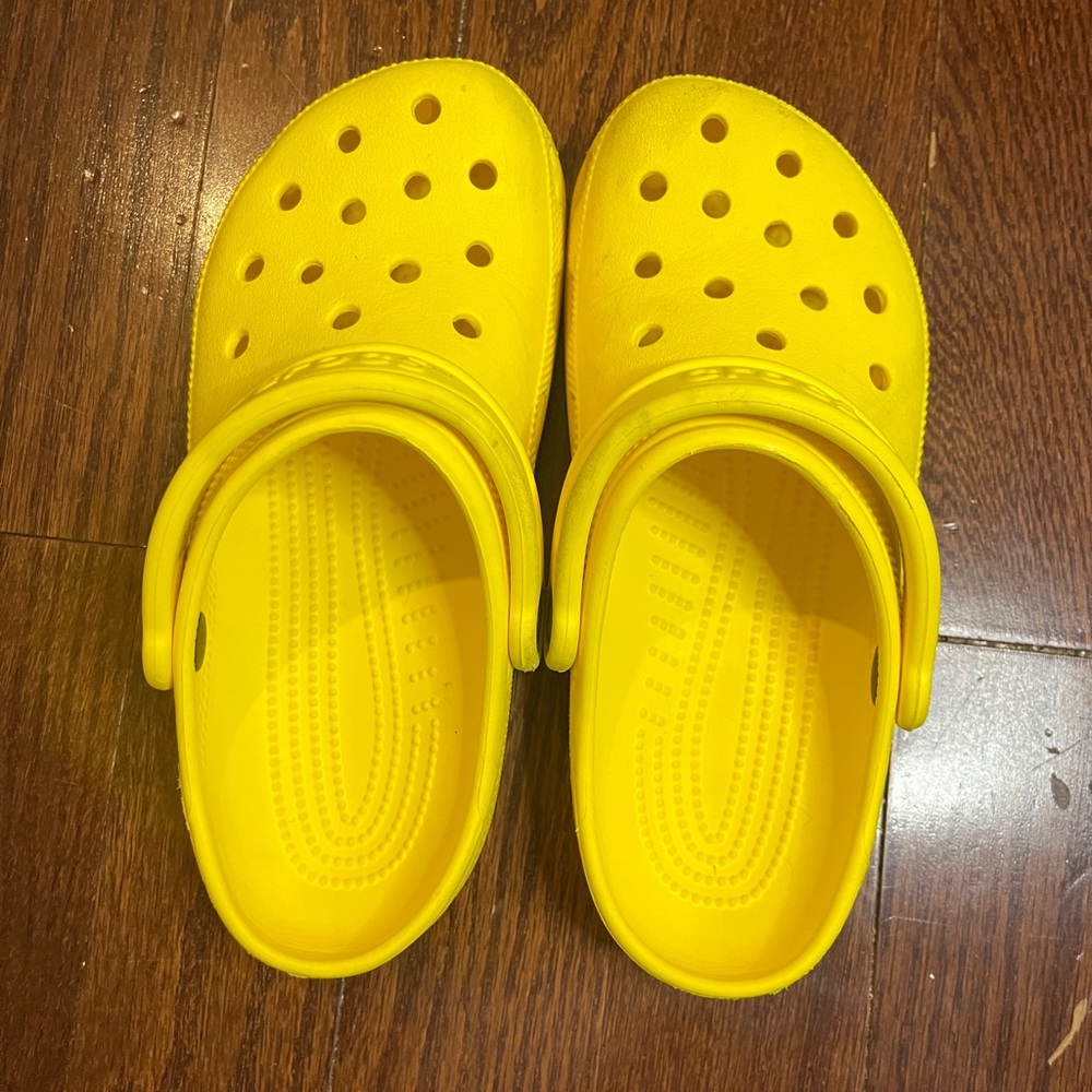 Yellow size 7 CROCS